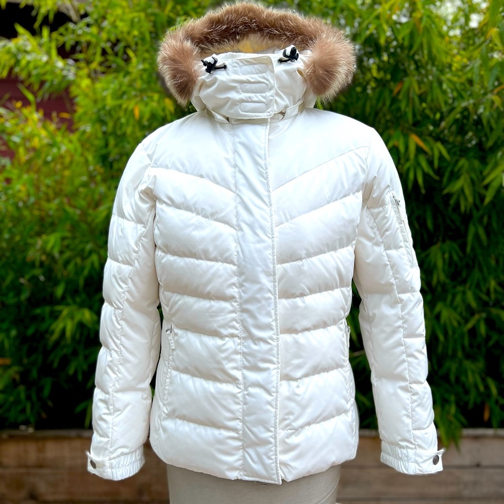 Bogner Fire & Ice Down Ski Jacket w/Fur Hood - Size 14